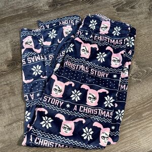 A Christmas Story Kids Pajamas - Blue and Pink